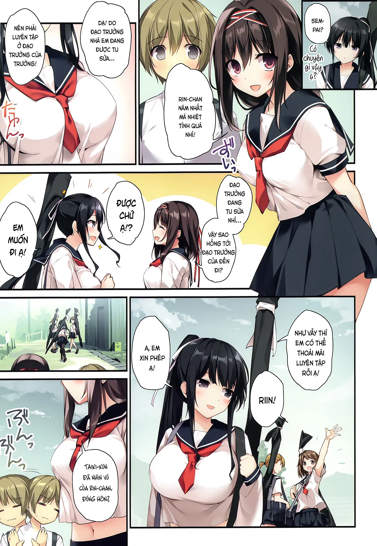 HentaiVN.net - Ảnh 10 - Chị vu nữ trong trắng siêu dâm (nguyên tác) [Pure Slut Miko Sempai; Seiso Bitch na Miko Sempai; 清楚ビッチな巫女先輩] - Ch. 2. Mùa hè hậu cung