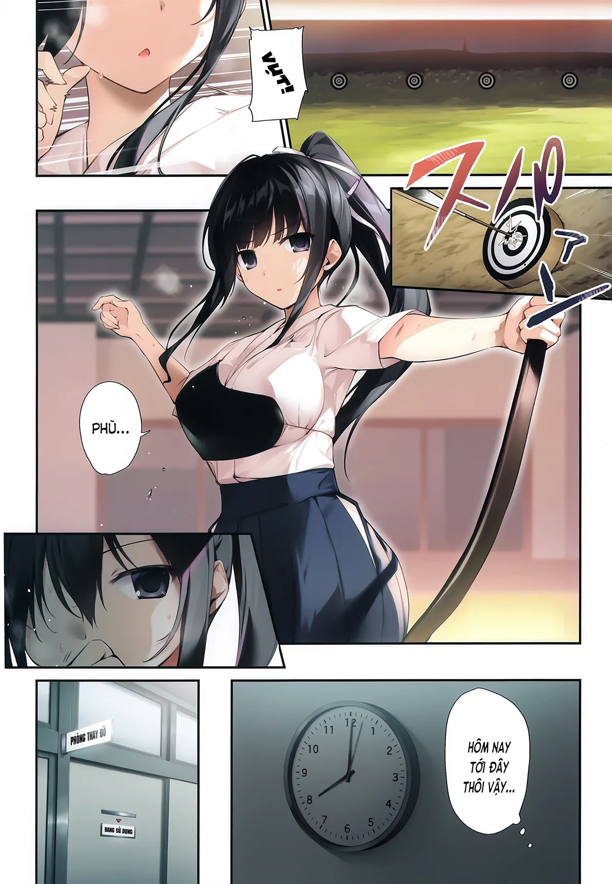 HentaiVN.net - Ảnh 11 - Chị vu nữ trong trắng siêu dâm (nguyên tác) [Pure Slut Miko Sempai; Seiso Bitch na Miko Sempai; 清楚ビッチな巫女先輩] - Ch. 2. Mùa hè hậu cung