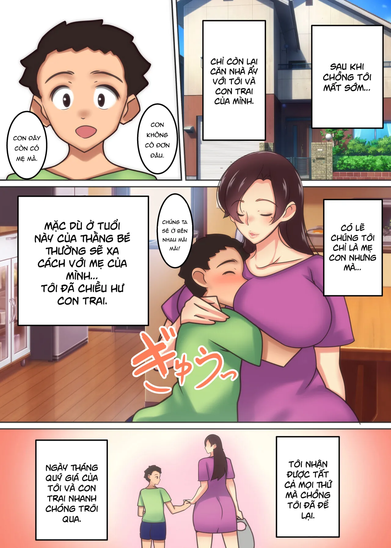 HentaiVN.net - Ảnh 5 - Haha ga Midara ni Aegu Toki [When mother moans lustfully] - Chap 1