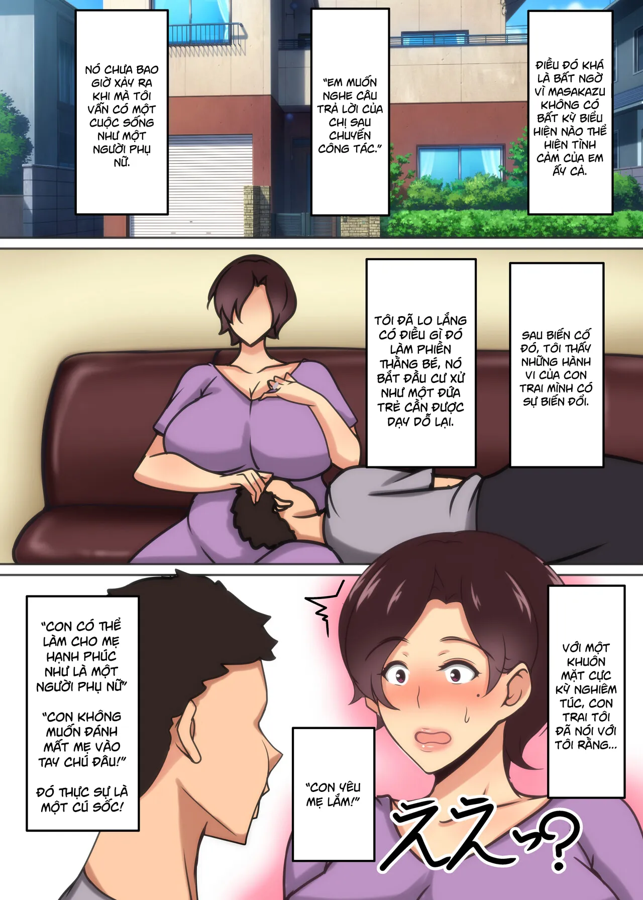 HentaiVN.net - Ảnh 7 - Haha ga Midara ni Aegu Toki [When mother moans lustfully] - Chap 1