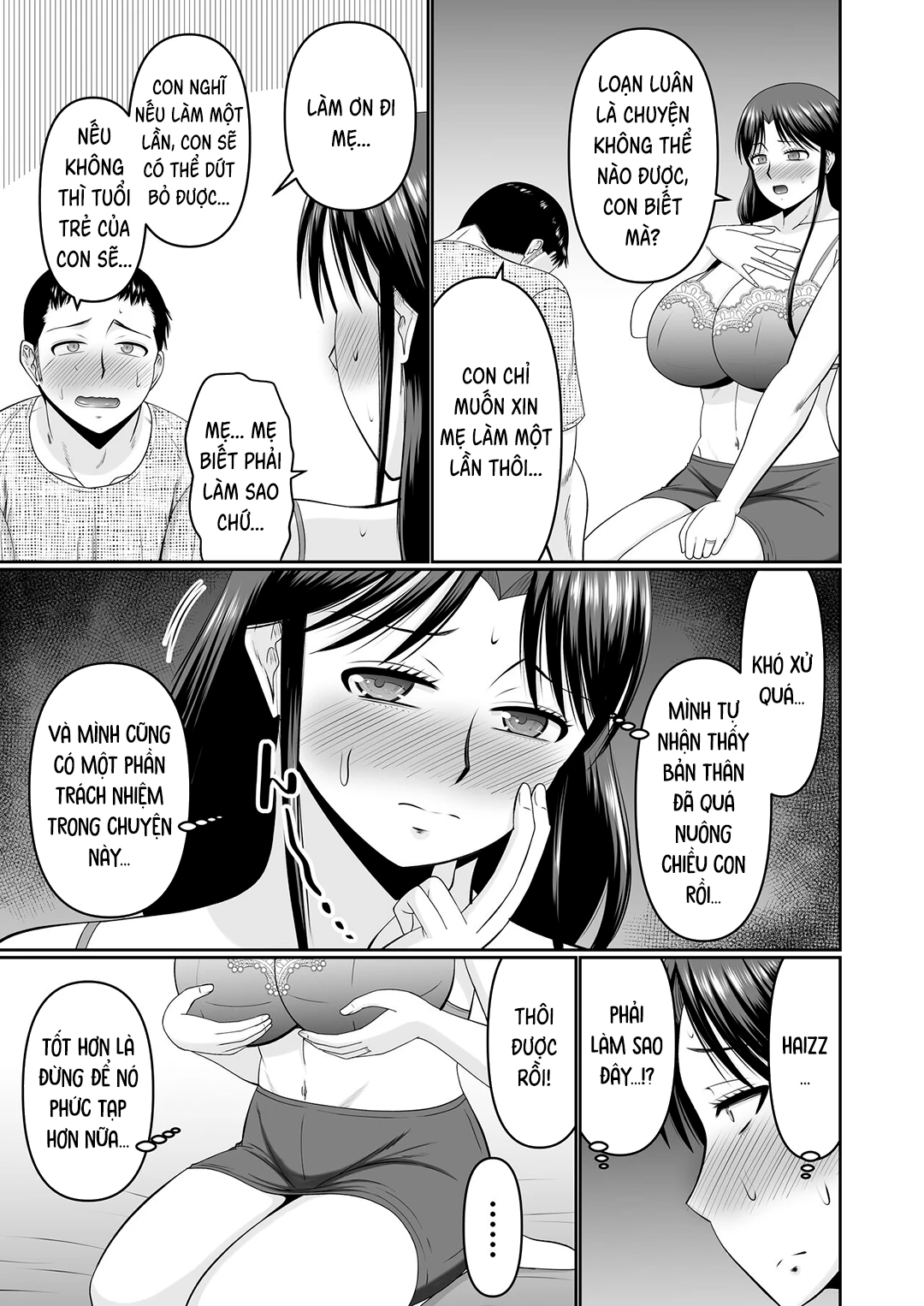 HentaiVN.net - Ảnh 11 - Ý định của con trai sau khi chuốc say mẹ - Oneshot
