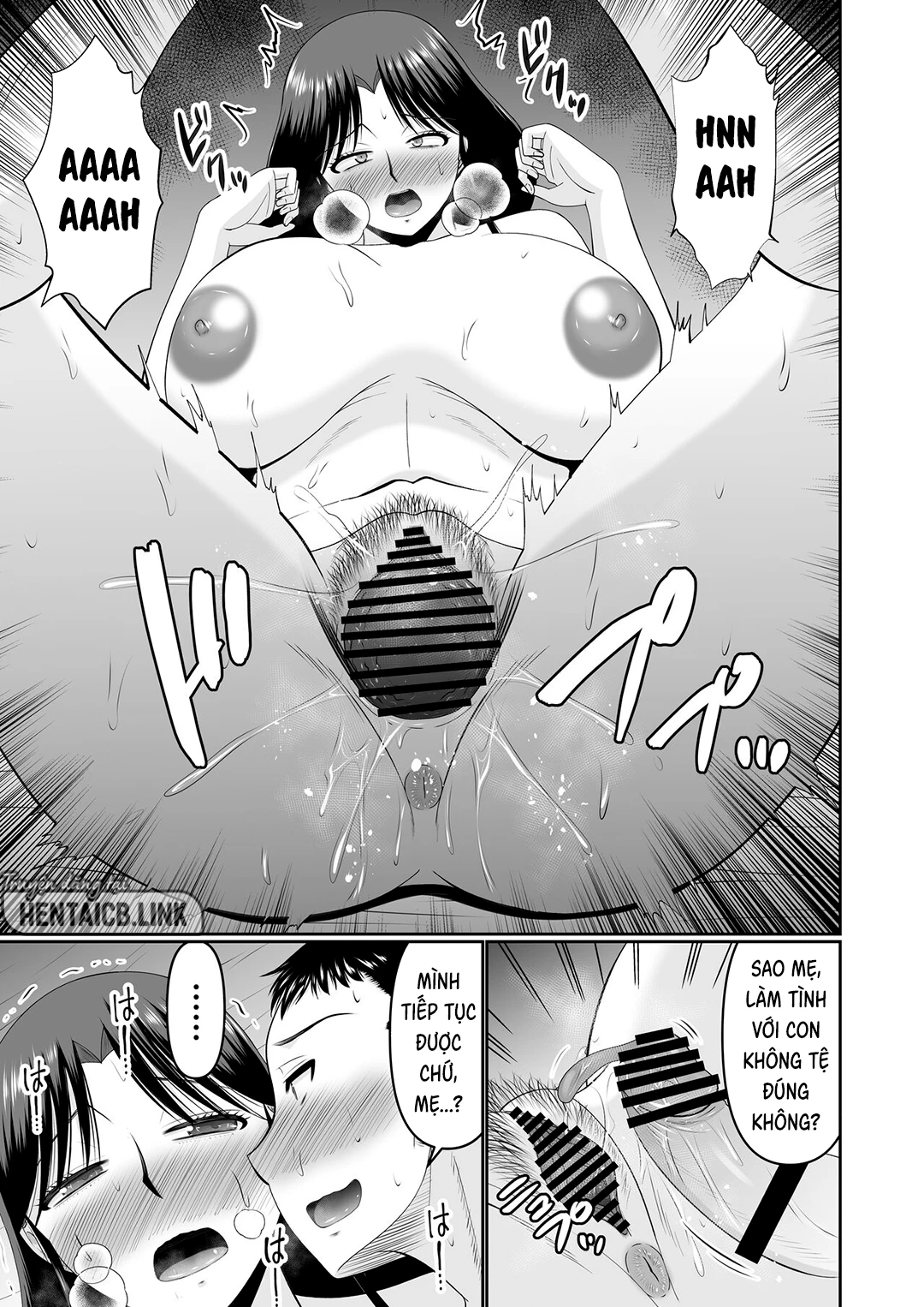 HentaiVN.net - Ảnh 35 - Ý định của con trai sau khi chuốc say mẹ - Oneshot