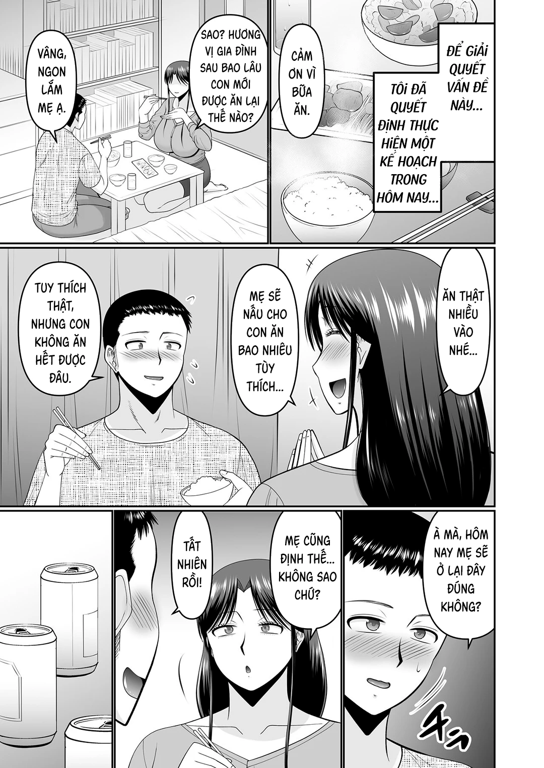 HentaiVN.net - Ảnh 5 - Ý định của con trai sau khi chuốc say mẹ - Oneshot