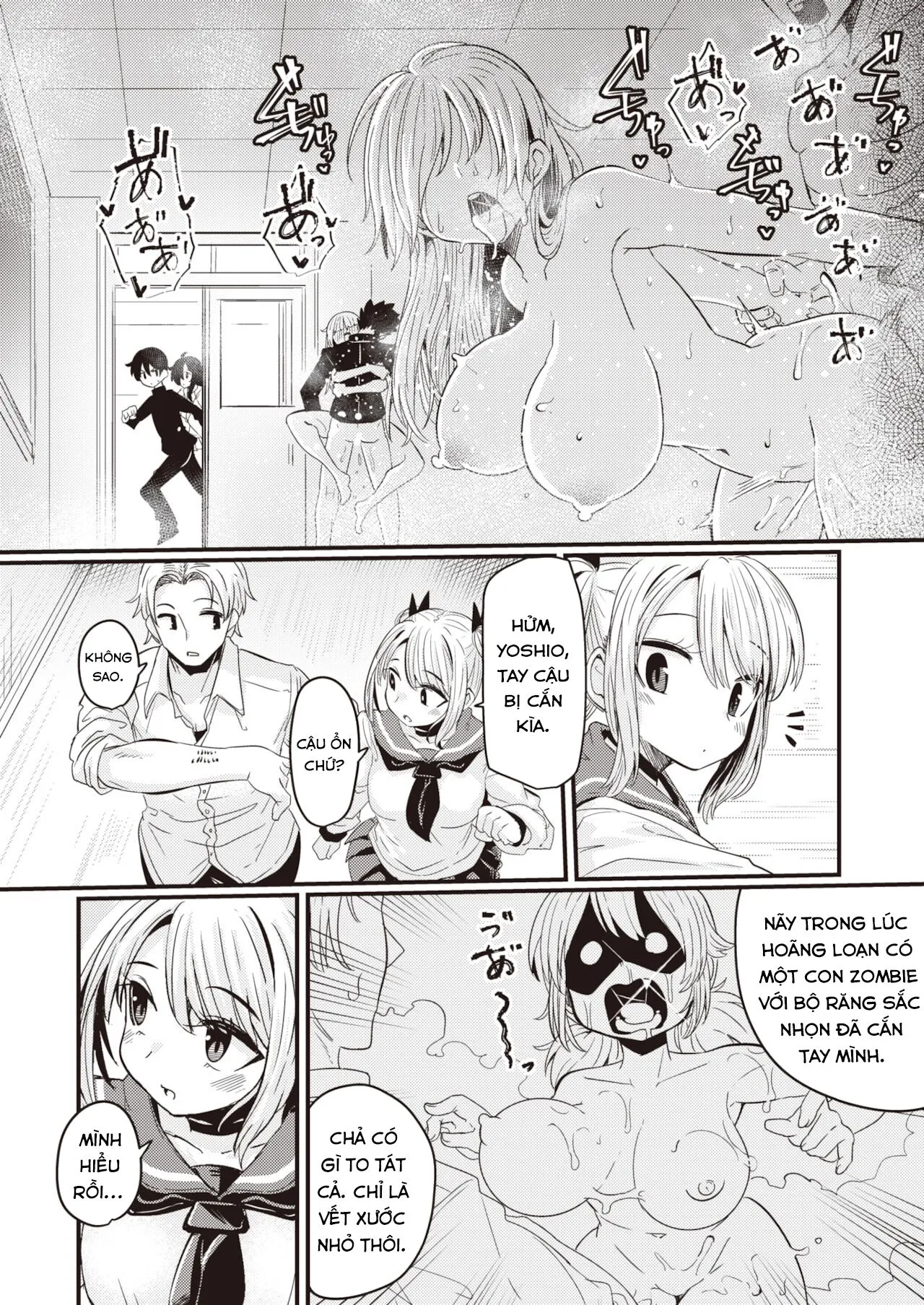 HentaiVN.net - Ảnh 8 - Dopyu-Dopyu Of The Dead [Đại Dịch Zombie Cùng Dopyu-Dopyu; Dopyu-Dopyu Of The Dead Kouhen] - Chap 1