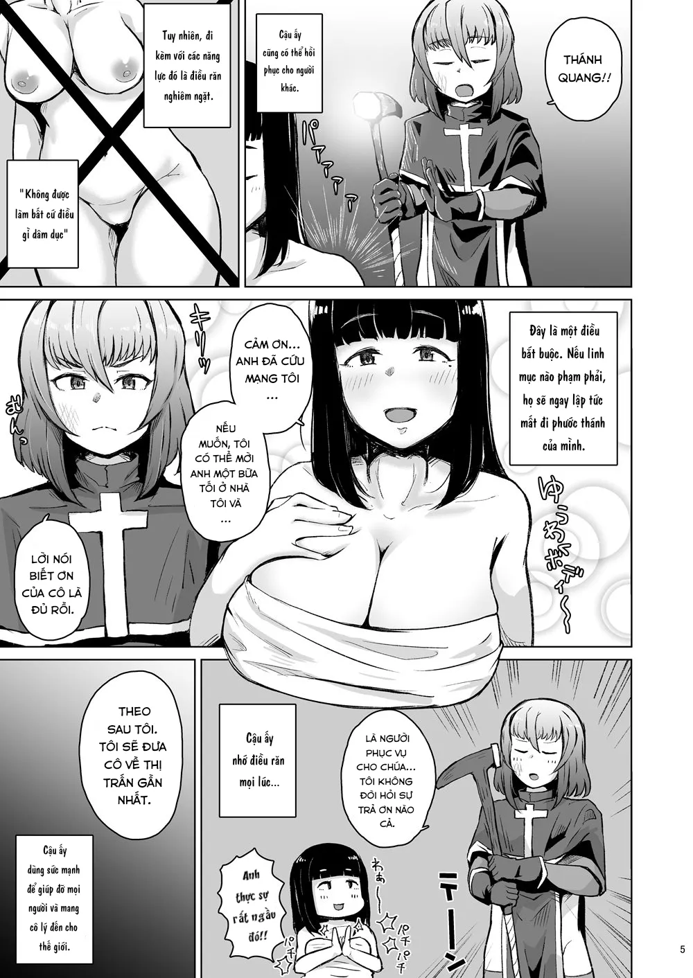 HentaiVN.net - Ảnh 4 - Souryo Saimin -Shasei Taboo na Otokonoko o Kyousei Ketsu Acme [Priest Hypnosis -Forcing Celibate Crossdressing Priest to Ejaculate] - Oneshot