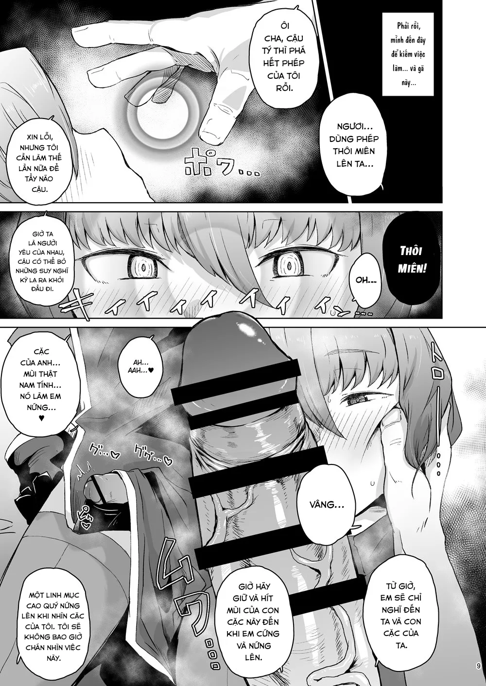 HentaiVN.net - Ảnh 8 - Souryo Saimin -Shasei Taboo na Otokonoko o Kyousei Ketsu Acme [Priest Hypnosis -Forcing Celibate Crossdressing Priest to Ejaculate] - Oneshot