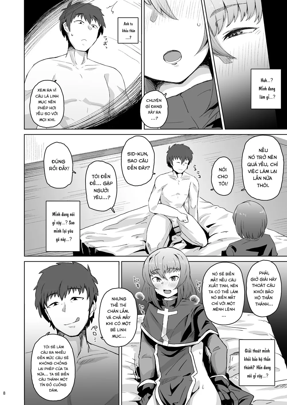 HentaiVN.net - Ảnh 7 - Souryo Saimin -Shasei Taboo na Otokonoko o Kyousei Ketsu Acme [Priest Hypnosis -Forcing Celibate Crossdressing Priest to Ejaculate] - Oneshot