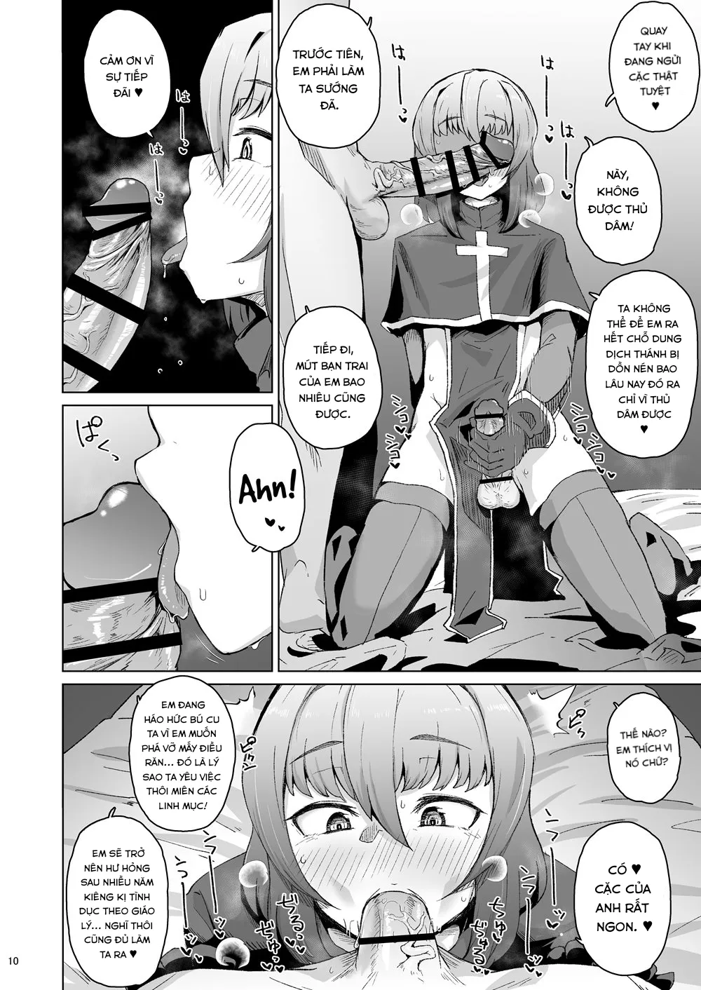 HentaiVN.net - Ảnh 9 - Souryo Saimin -Shasei Taboo na Otokonoko o Kyousei Ketsu Acme [Priest Hypnosis -Forcing Celibate Crossdressing Priest to Ejaculate] - Oneshot