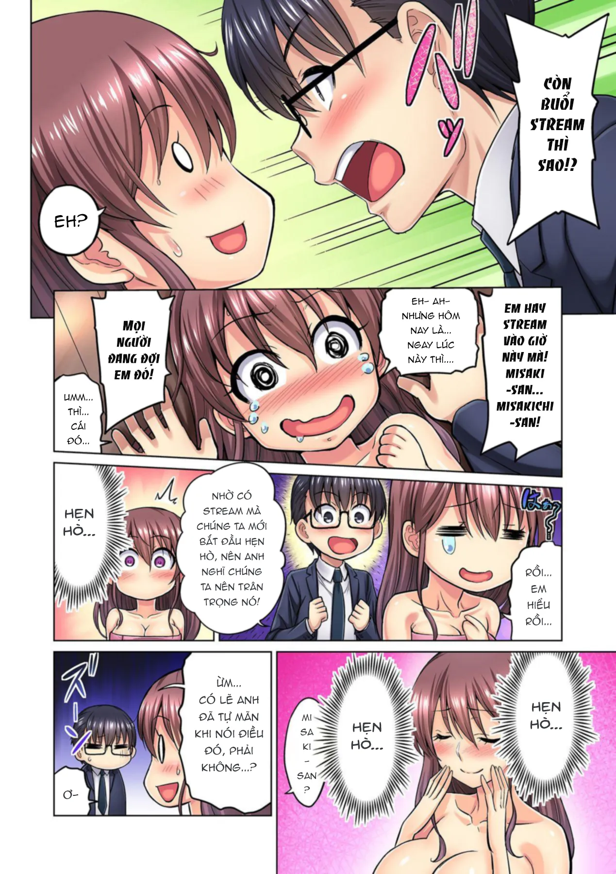 HentaiVN.net - Ảnh 10 - M-jo Joushi to no Sex o Sekai ni Haishinchuu? Icchau Tokoro ga Haishin sarechau~! - Chapter 02
