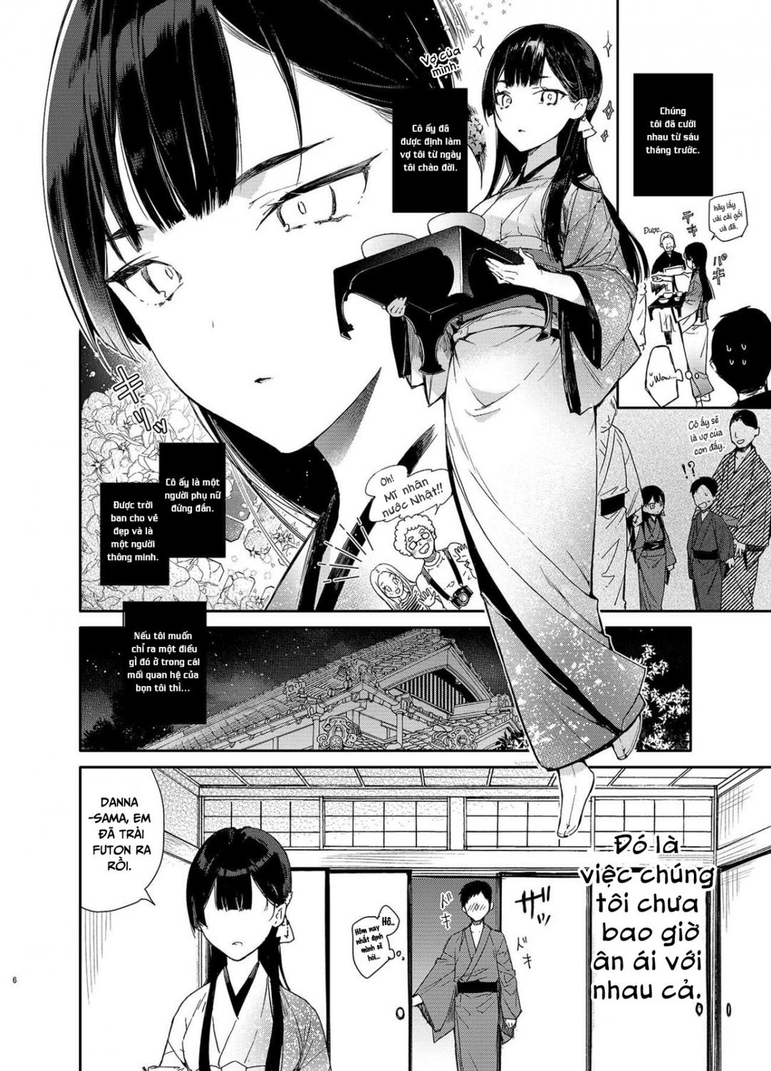 HentaiVN.net - Ảnh 6 - Tâm tình cùng cô vợ dâm đãng trong tà áo kimono [Kitsume na Kimono Niizuma to Kyoukotoba Ecchi] - Oneshot