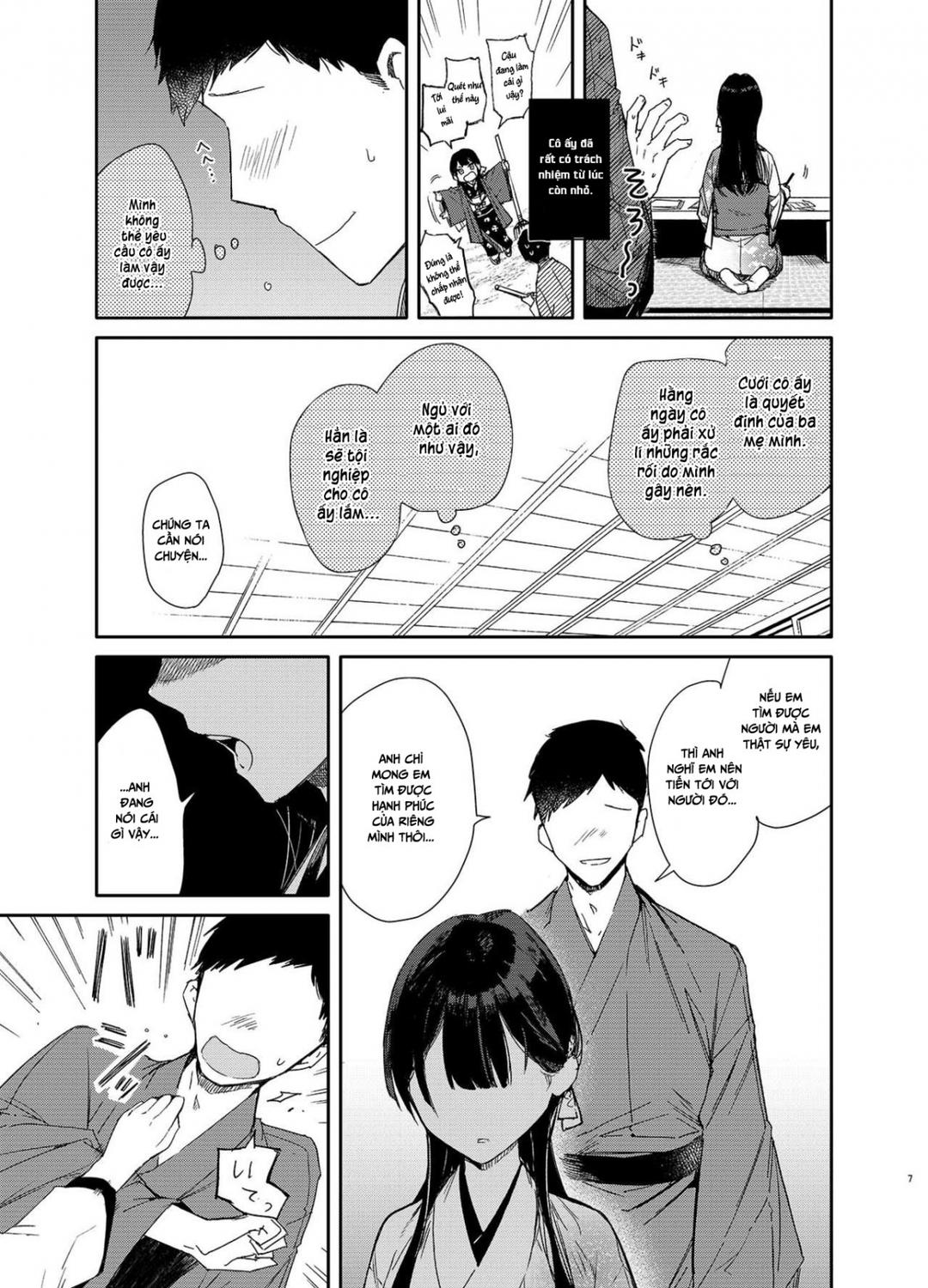 HentaiVN.net - Ảnh 7 - Tâm tình cùng cô vợ dâm đãng trong tà áo kimono [Kitsume na Kimono Niizuma to Kyoukotoba Ecchi] - Oneshot