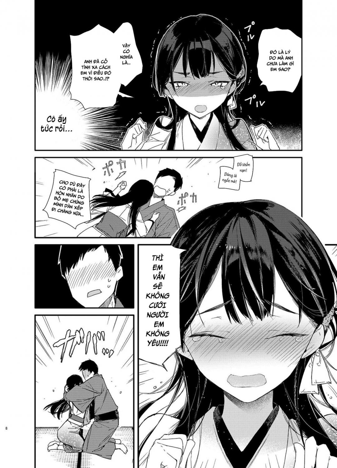 HentaiVN.net - Ảnh 8 - Tâm tình cùng cô vợ dâm đãng trong tà áo kimono [Kitsume na Kimono Niizuma to Kyoukotoba Ecchi] - Oneshot