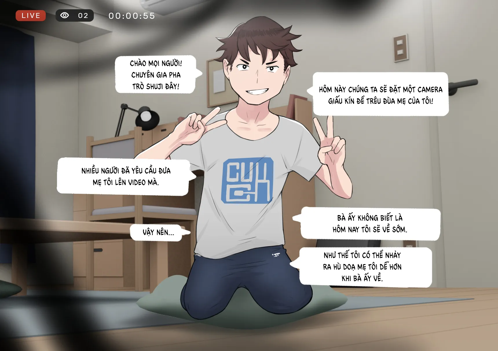HentaiVN.net - Ảnh 3 - Trò chơi khăm [Prank] - Oneshot