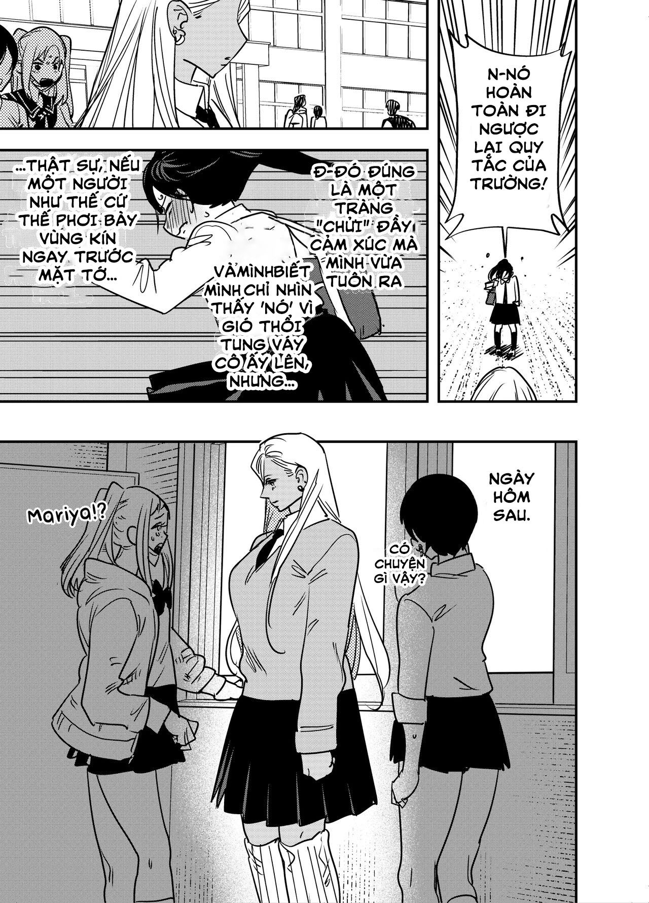 HentaiVN.net - Ảnh 7 - [Tosha Pink (Chimeda)] I Couldn't Refuse the Gyaru's Cock [Futanari Gyaru x Disciplinary Committee Officer] - Oneshot