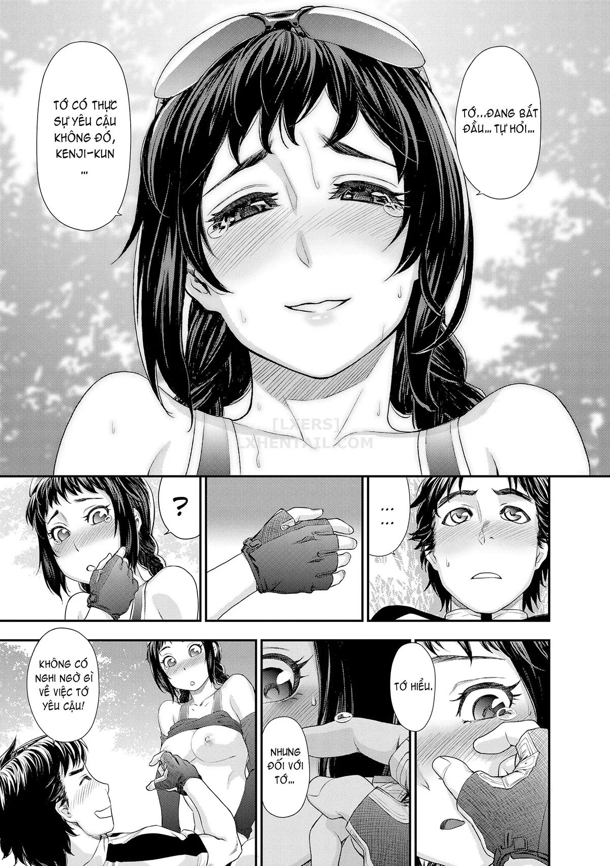 HentaiVN.net - Ảnh 22 - Vanilla Essence [Naughty Game; Reward Game; Difficulty Level: Very Easy; Pool Cleaning in Progress; Trip on Trip; Touch Me If You Can!; New Year's Shrine Visit; You Gotta Star!; Hurry Up and Submit] - Chap 6 - Touch me if you Can!