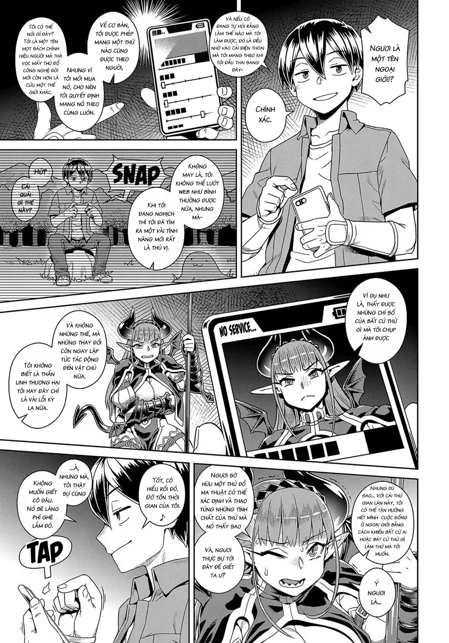 HentaiVN.net - Ảnh 6 - Đánh bại Quỷ Vương bằng một chiếc Smart Phone [Defeating the Demon Lord (Last Boss) with a Lewd Smart Phone] - Oneshot