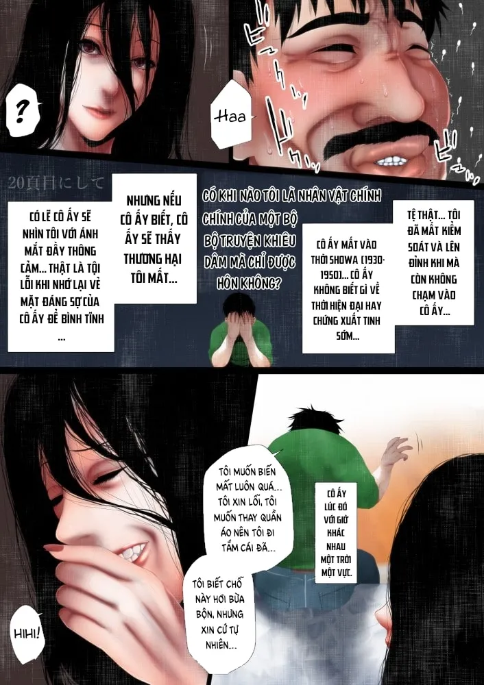 HentaiVN.net - Ảnh 21 - Ông Chú Còn Trinh Và Cuộn Băng Bị Nguyền Rủa [にならないエロい話/真面目な童貞おじさんと呪いのビデオ] - Chap 1. Ma nữ lời nguyền