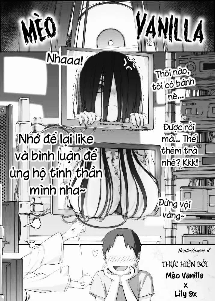 HentaiVN.net - Ảnh 23 - Ông Chú Còn Trinh Và Cuộn Băng Bị Nguyền Rủa [にならないエロい話/真面目な童貞おじさんと呪いのビデオ] - Chap 1. Ma nữ lời nguyền