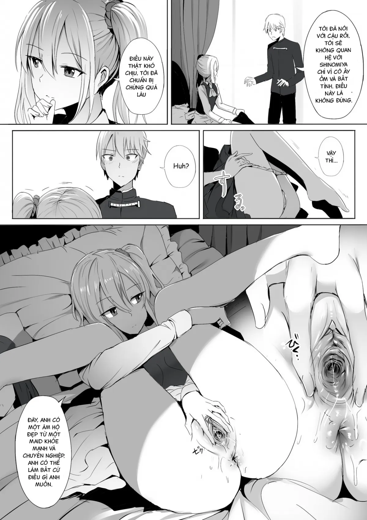 HentaiVN.net - Ảnh 10 - Shinomiya no Maid wa Tokojyouzu~ Professional Jintai Onahole (Kaguya-sama wa Kokurasetai) [四宮家のメイドは床上手~プロフェッショナル人体オナホ~ (かぐや様は告らせたい) ;] - Oneshot về Ai Hayasaka ( không che )