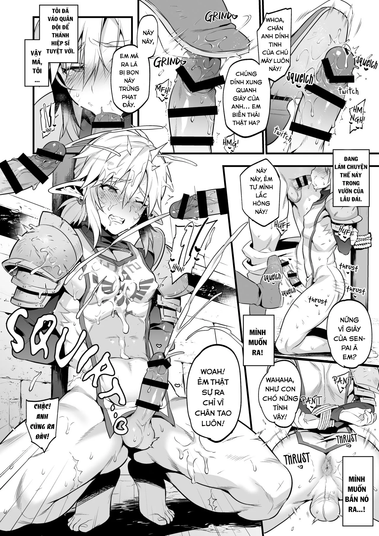 HentaiVN.net - Ảnh 14 - Kunrenhei no Junan (The Legend of Zelda) [The Torturous Training of New Recruits] - Oneshot