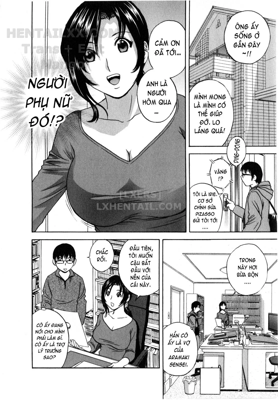 HentaiVN.net - Ảnh 13 - Life With Married Women Just Like A Manga [Eroina Hitoduma - Manga No Youna Hitozuma To No Hibi] - Chap 1
