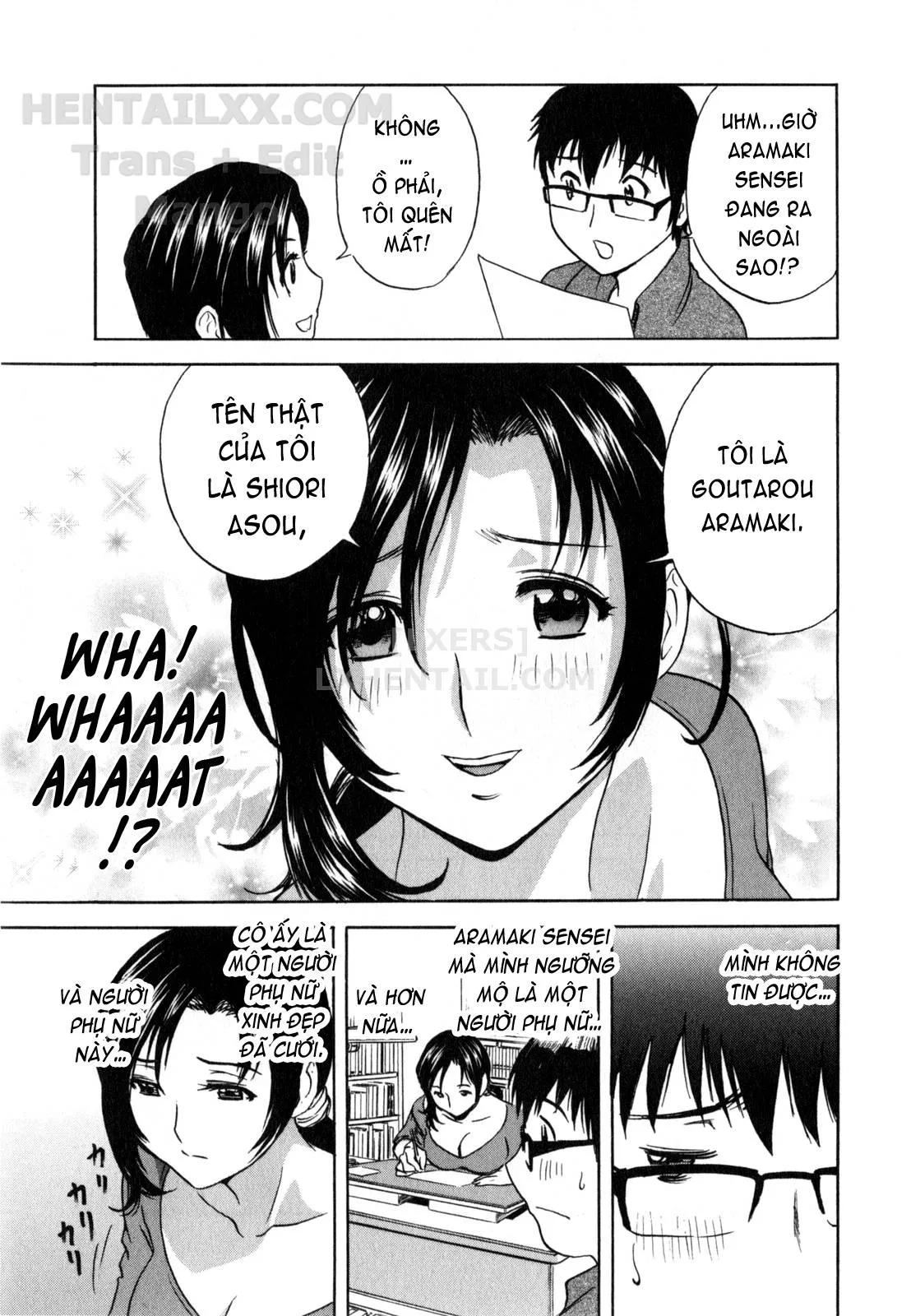 HentaiVN.net - Ảnh 14 - Life With Married Women Just Like A Manga [Eroina Hitoduma - Manga No Youna Hitozuma To No Hibi] - Chap 1