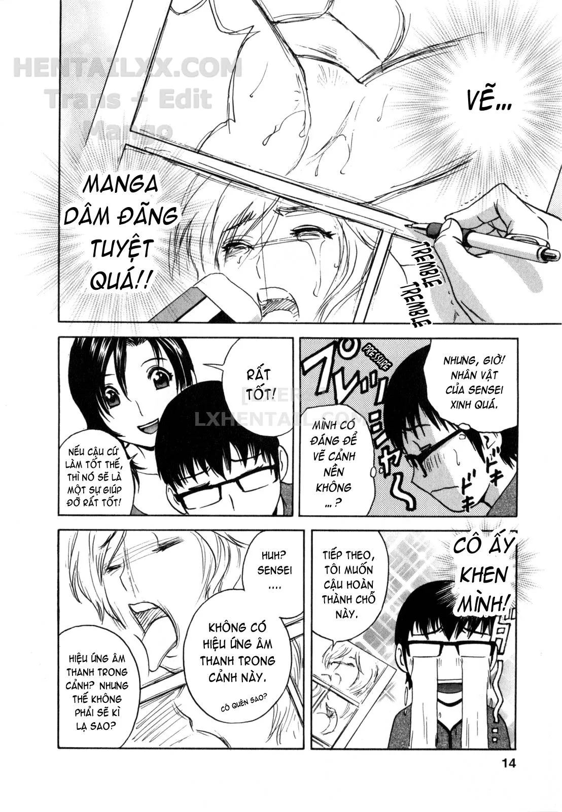 HentaiVN.net - Ảnh 15 - Life With Married Women Just Like A Manga [Eroina Hitoduma - Manga No Youna Hitozuma To No Hibi] - Chap 1