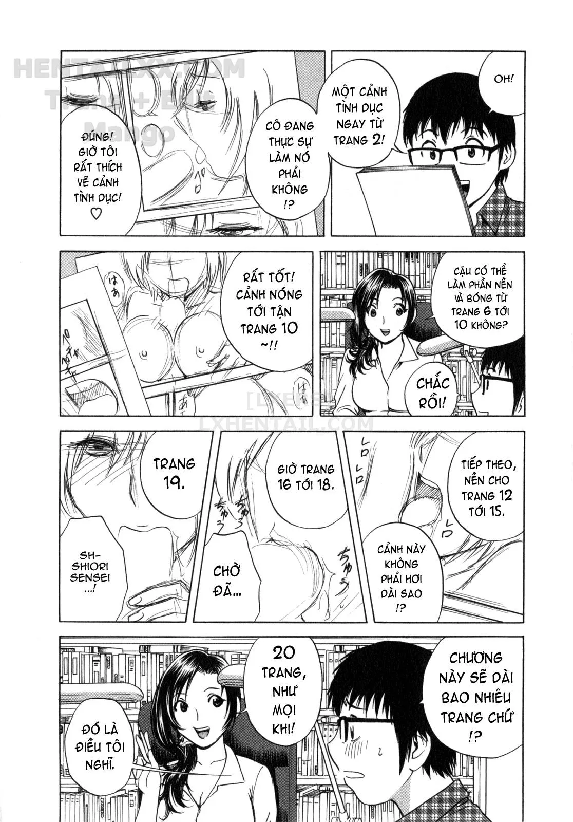 HentaiVN.net - Ảnh 7 - Life With Married Women Just Like A Manga [Eroina Hitoduma - Manga No Youna Hitozuma To No Hibi] - Chap 3