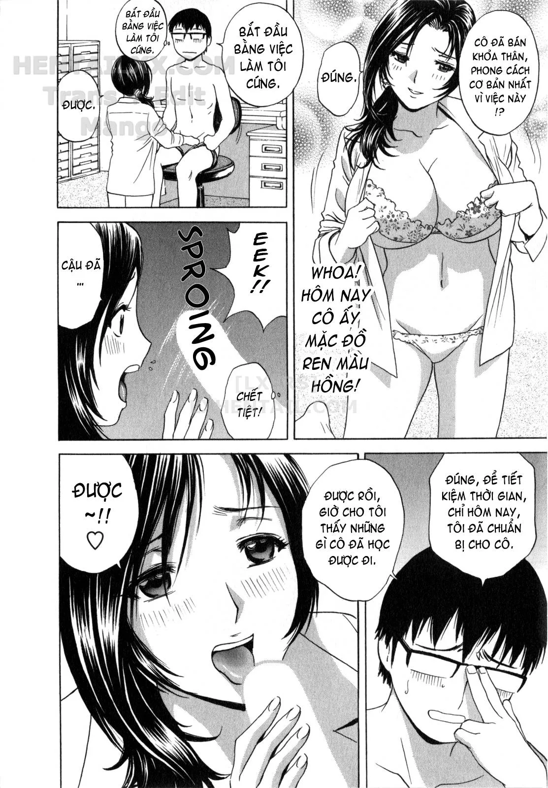 HentaiVN.net - Ảnh 9 - Life With Married Women Just Like A Manga [Eroina Hitoduma - Manga No Youna Hitozuma To No Hibi] - Chap 3
