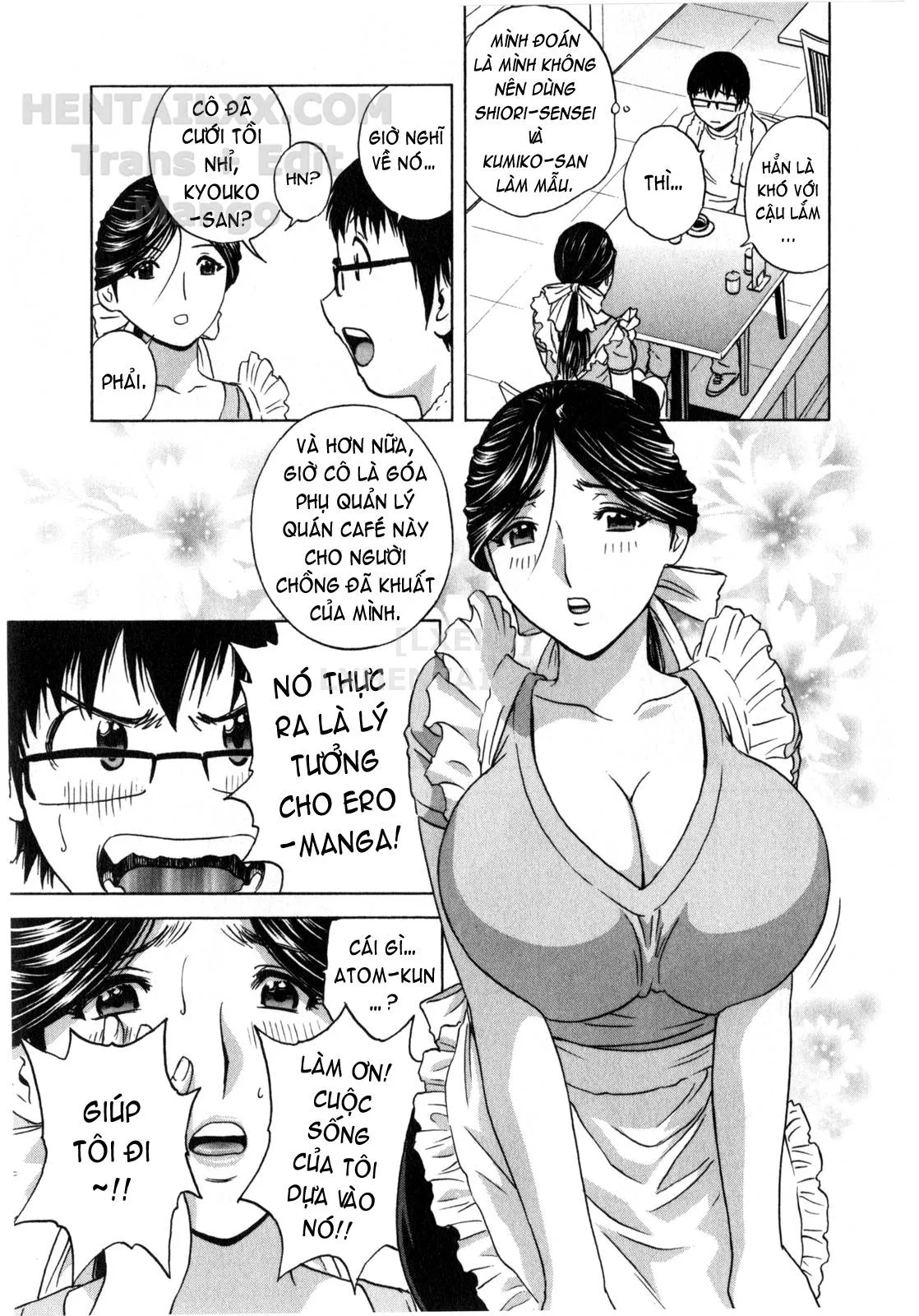 HentaiVN.net - Ảnh 10 - Life With Married Women Just Like A Manga [Eroina Hitoduma - Manga No Youna Hitozuma To No Hibi] - Chap 4