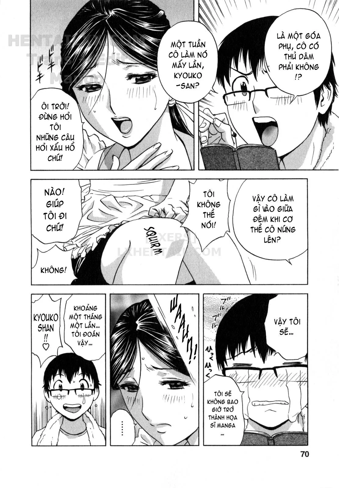 HentaiVN.net - Ảnh 11 - Life With Married Women Just Like A Manga [Eroina Hitoduma - Manga No Youna Hitozuma To No Hibi] - Chap 4