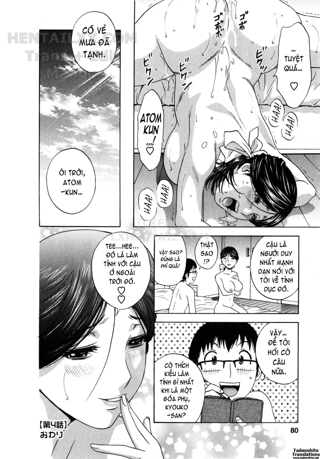 HentaiVN.net - Ảnh 21 - Life With Married Women Just Like A Manga [Eroina Hitoduma - Manga No Youna Hitozuma To No Hibi] - Chap 4