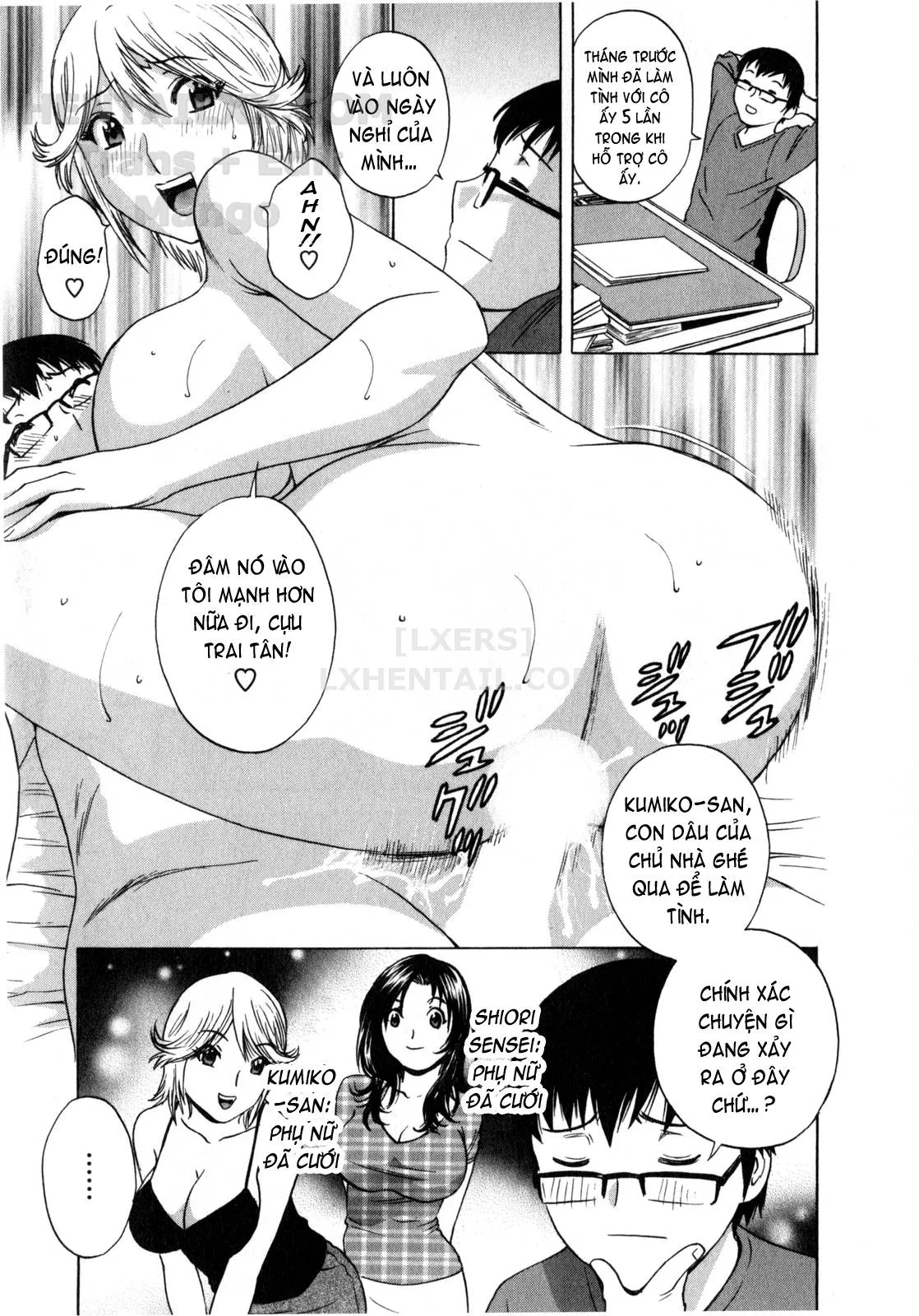 HentaiVN.net - Ảnh 6 - Life With Married Women Just Like A Manga [Eroina Hitoduma - Manga No Youna Hitozuma To No Hibi] - Chap 4