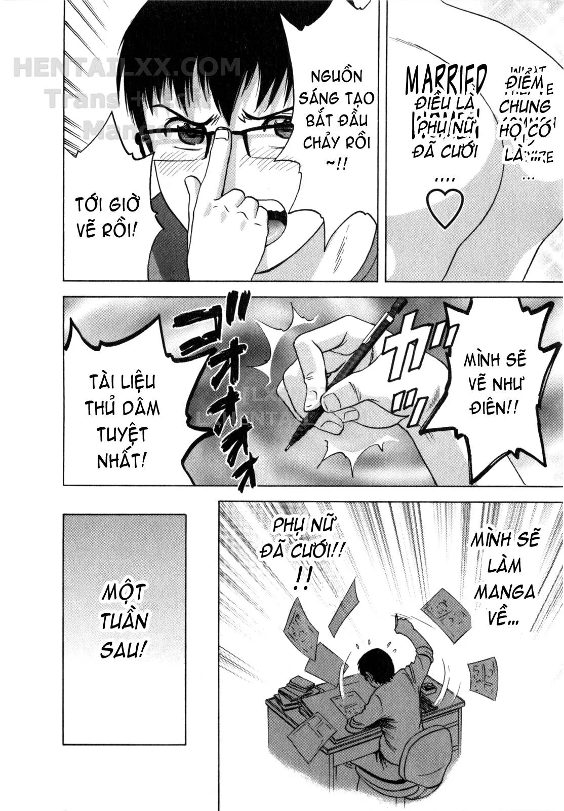 HentaiVN.net - Ảnh 7 - Life With Married Women Just Like A Manga [Eroina Hitoduma - Manga No Youna Hitozuma To No Hibi] - Chap 4
