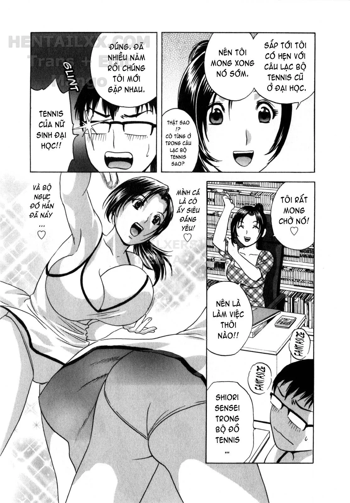 HentaiVN.net - Ảnh 4 - Life With Married Women Just Like A Manga [Eroina Hitoduma - Manga No Youna Hitozuma To No Hibi] - Chap 5
