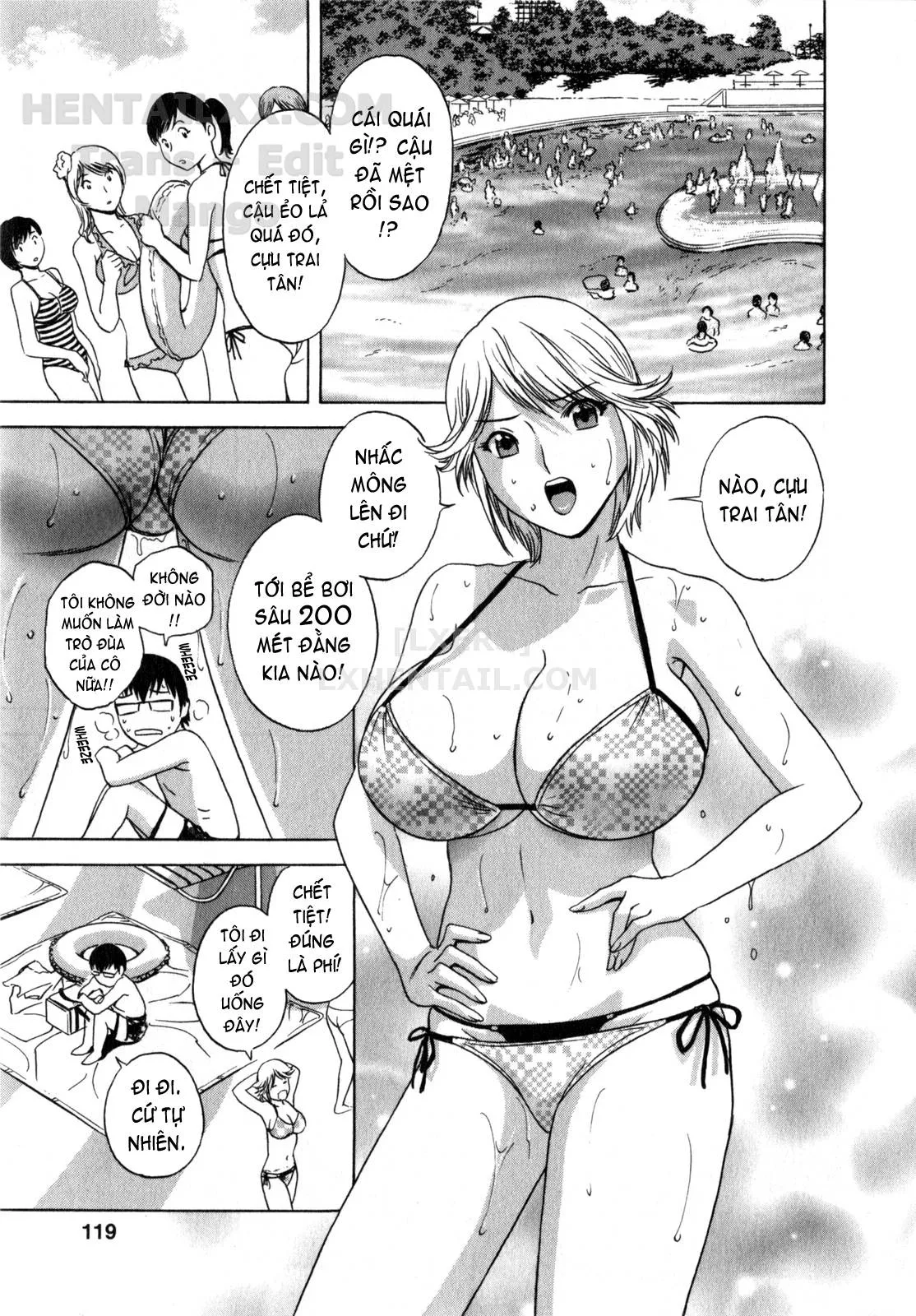 HentaiVN.net - Ảnh 4 - Life With Married Women Just Like A Manga [Eroina Hitoduma - Manga No Youna Hitozuma To No Hibi] - Chap 7