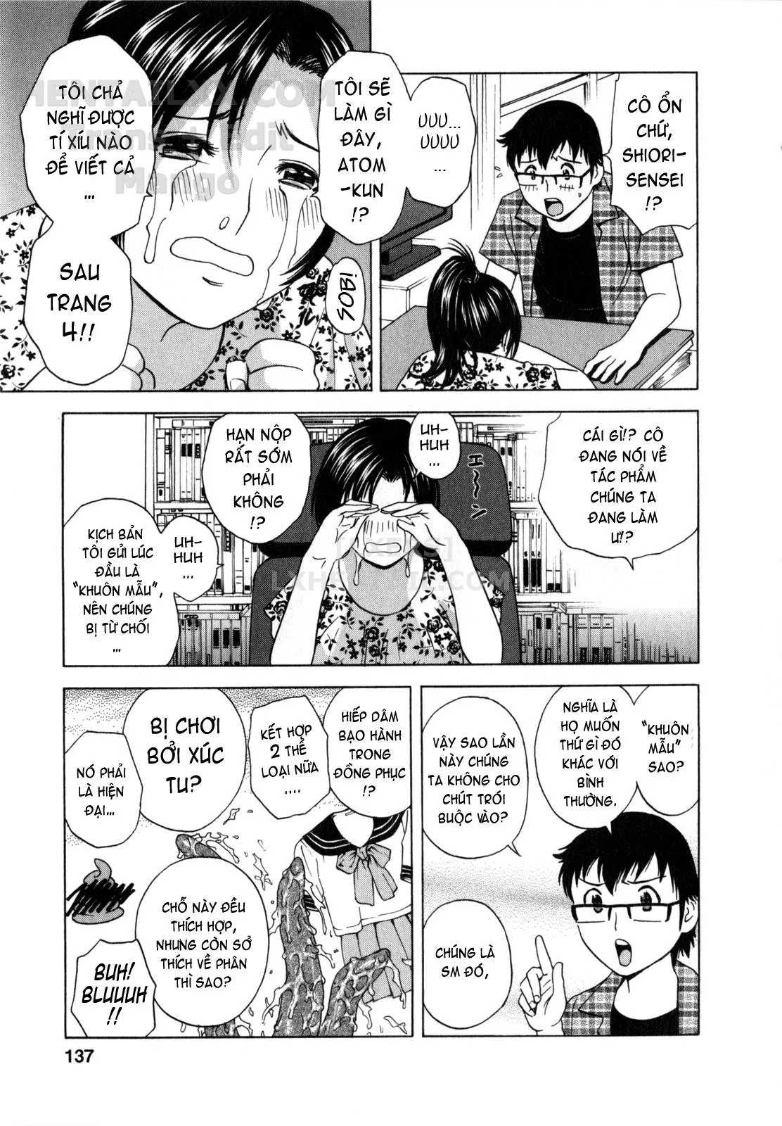 HentaiVN.net - Ảnh 4 - Life With Married Women Just Like A Manga [Eroina Hitoduma - Manga No Youna Hitozuma To No Hibi] - Chap 8