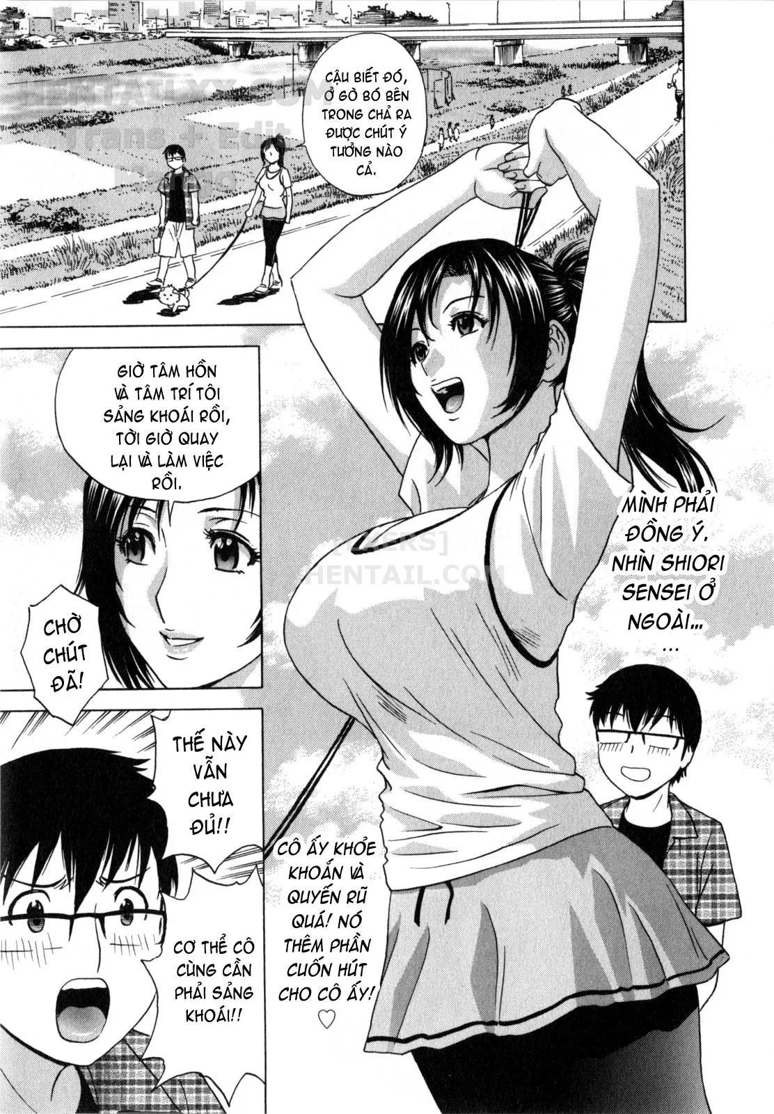 HentaiVN.net - Ảnh 6 - Life With Married Women Just Like A Manga [Eroina Hitoduma - Manga No Youna Hitozuma To No Hibi] - Chap 8
