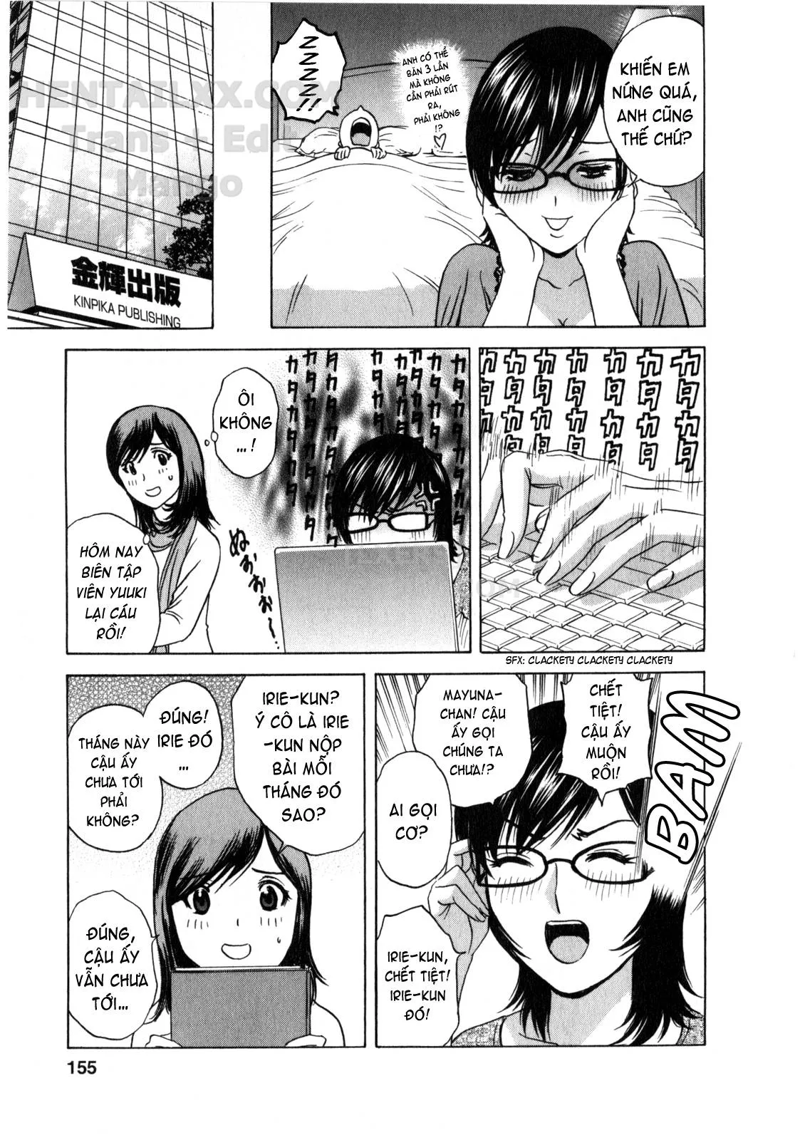 HentaiVN.net - Ảnh 4 - Life With Married Women Just Like A Manga [Eroina Hitoduma - Manga No Youna Hitozuma To No Hibi] - Chap 9