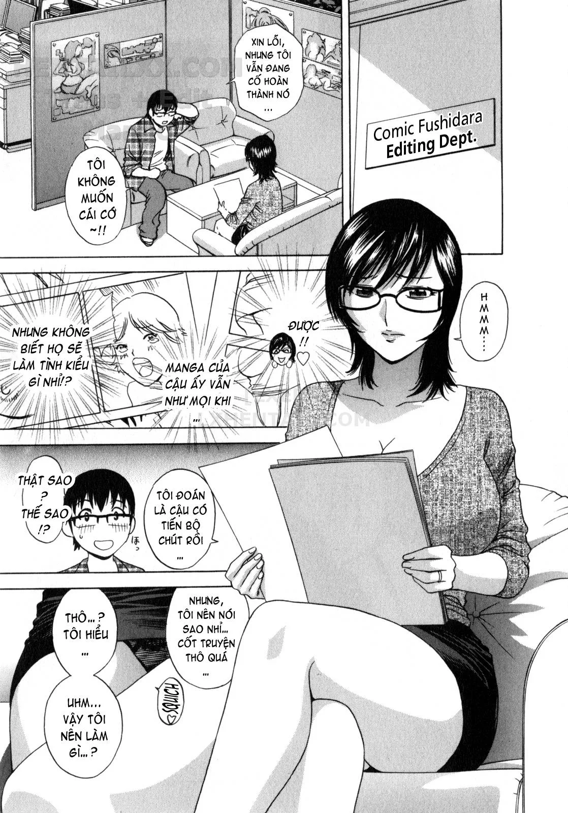 HentaiVN.net - Ảnh 6 - Life With Married Women Just Like A Manga [Eroina Hitoduma - Manga No Youna Hitozuma To No Hibi] - Chap 9