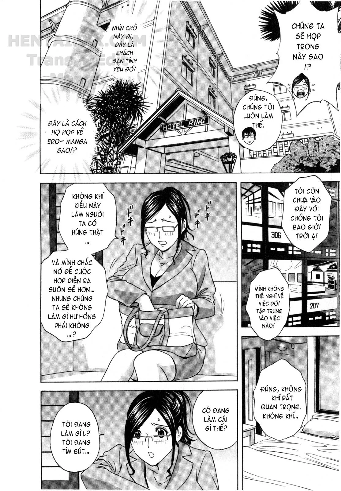 HentaiVN.net - Ảnh 15 - Life With Married Women Just Like A Manga [Eroina Hitoduma - Manga No Youna Hitozuma To No Hibi] - Chap 11
