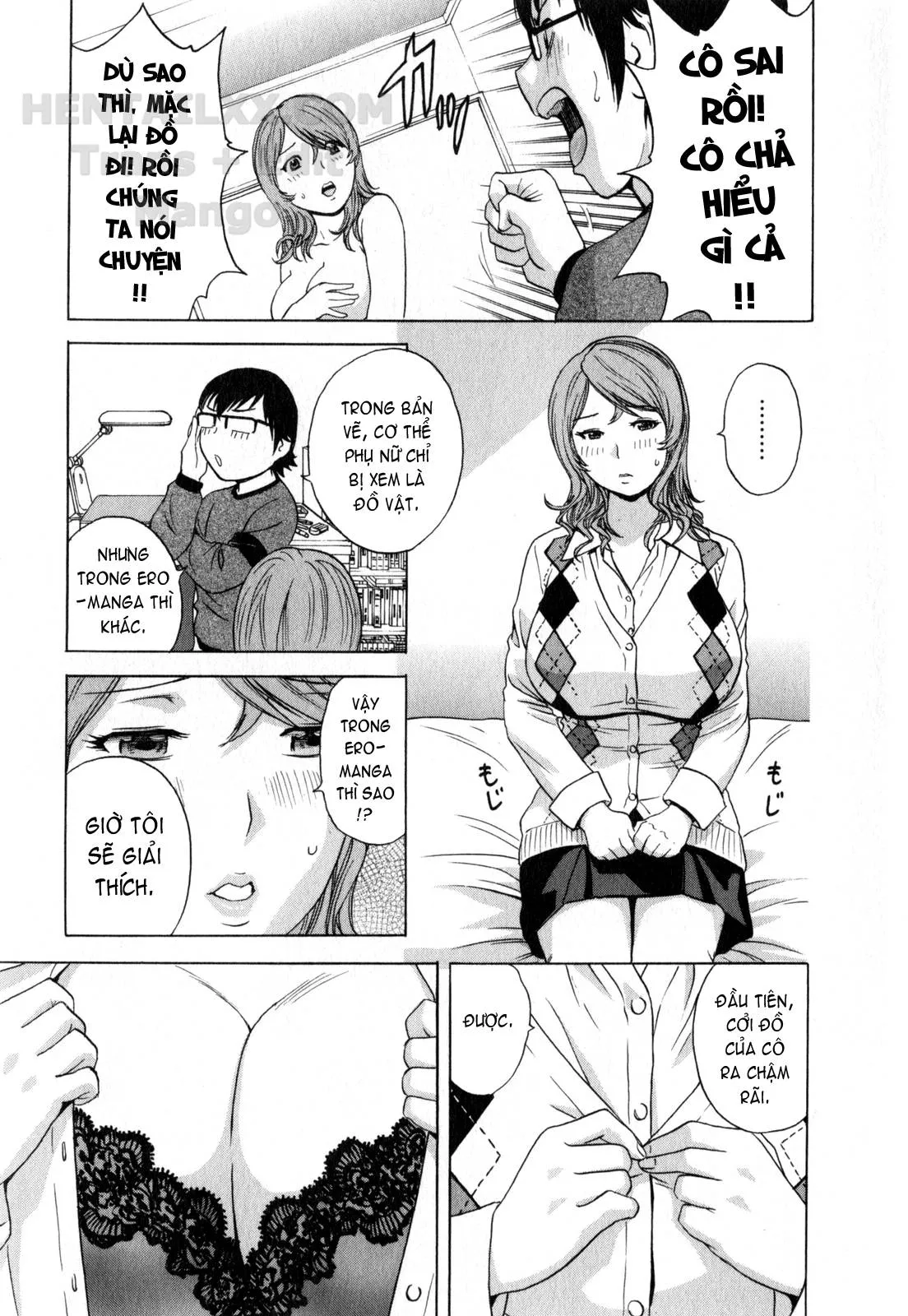 HentaiVN.net - Ảnh 10 - Life With Married Women Just Like A Manga [Eroina Hitoduma - Manga No Youna Hitozuma To No Hibi] - Chap 12