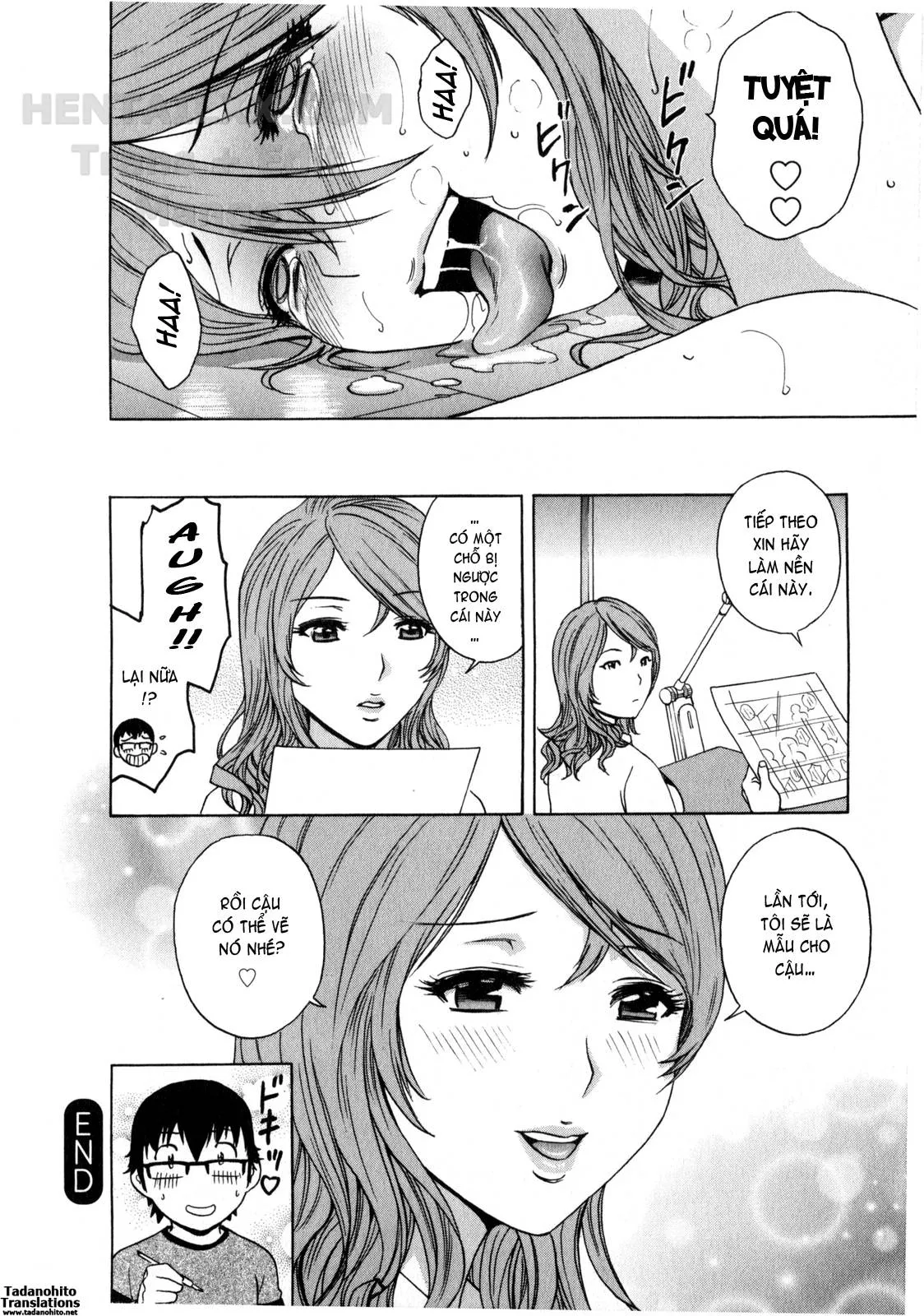 HentaiVN.net - Ảnh 19 - Life With Married Women Just Like A Manga [Eroina Hitoduma - Manga No Youna Hitozuma To No Hibi] - Chap 12