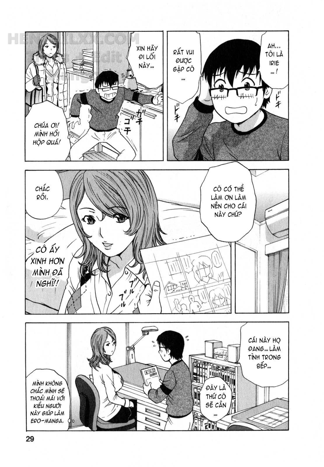 HentaiVN.net - Ảnh 4 - Life With Married Women Just Like A Manga [Eroina Hitoduma - Manga No Youna Hitozuma To No Hibi] - Chap 12