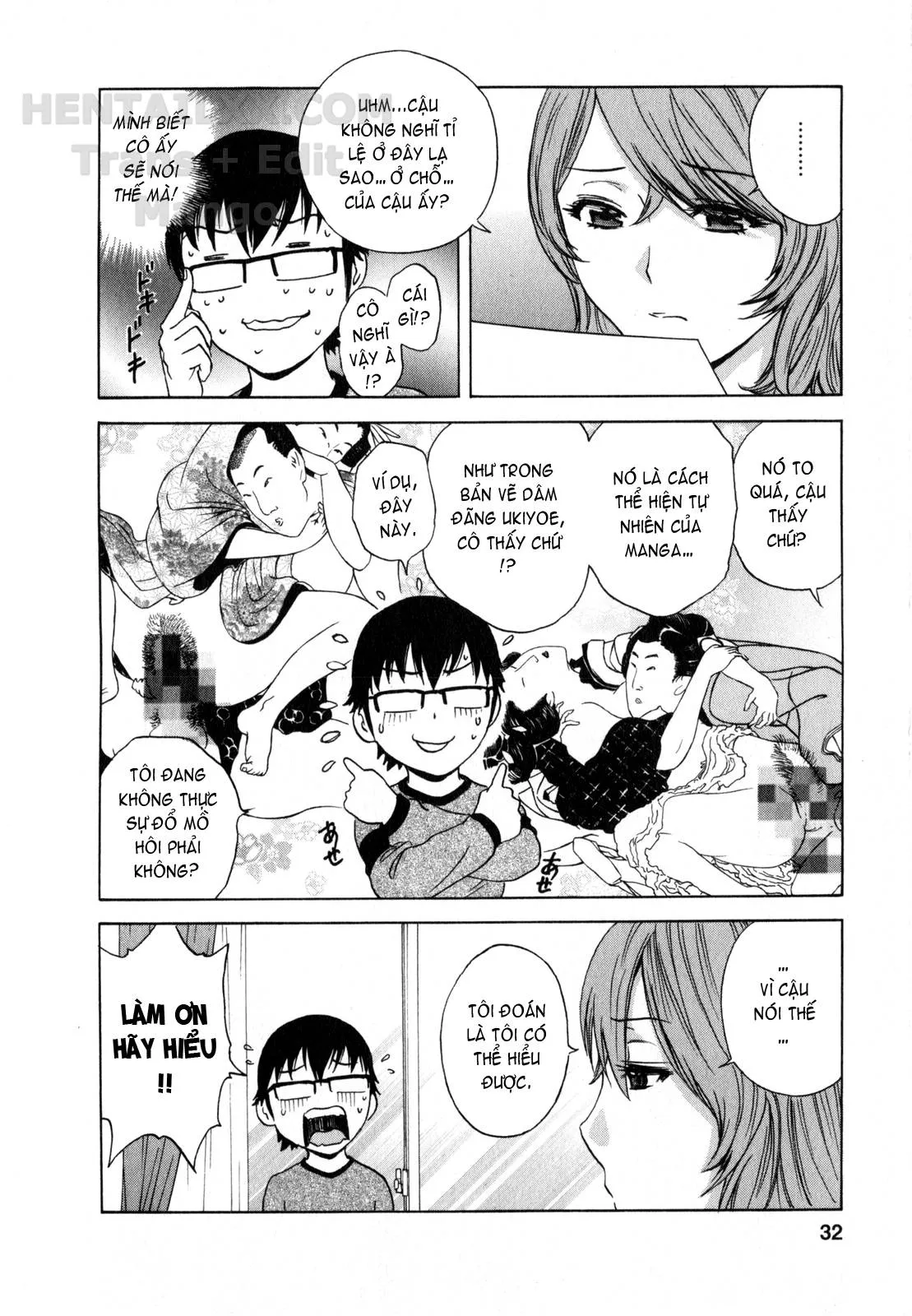 HentaiVN.net - Ảnh 7 - Life With Married Women Just Like A Manga [Eroina Hitoduma - Manga No Youna Hitozuma To No Hibi] - Chap 12