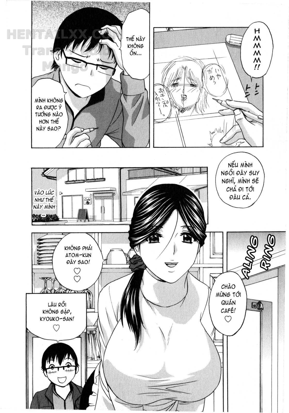 HentaiVN.net - Ảnh 3 - Life With Married Women Just Like A Manga [Eroina Hitoduma - Manga No Youna Hitozuma To No Hibi] - Chap 13