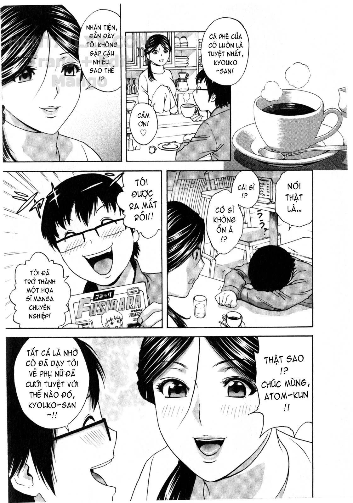 HentaiVN.net - Ảnh 4 - Life With Married Women Just Like A Manga [Eroina Hitoduma - Manga No Youna Hitozuma To No Hibi] - Chap 13