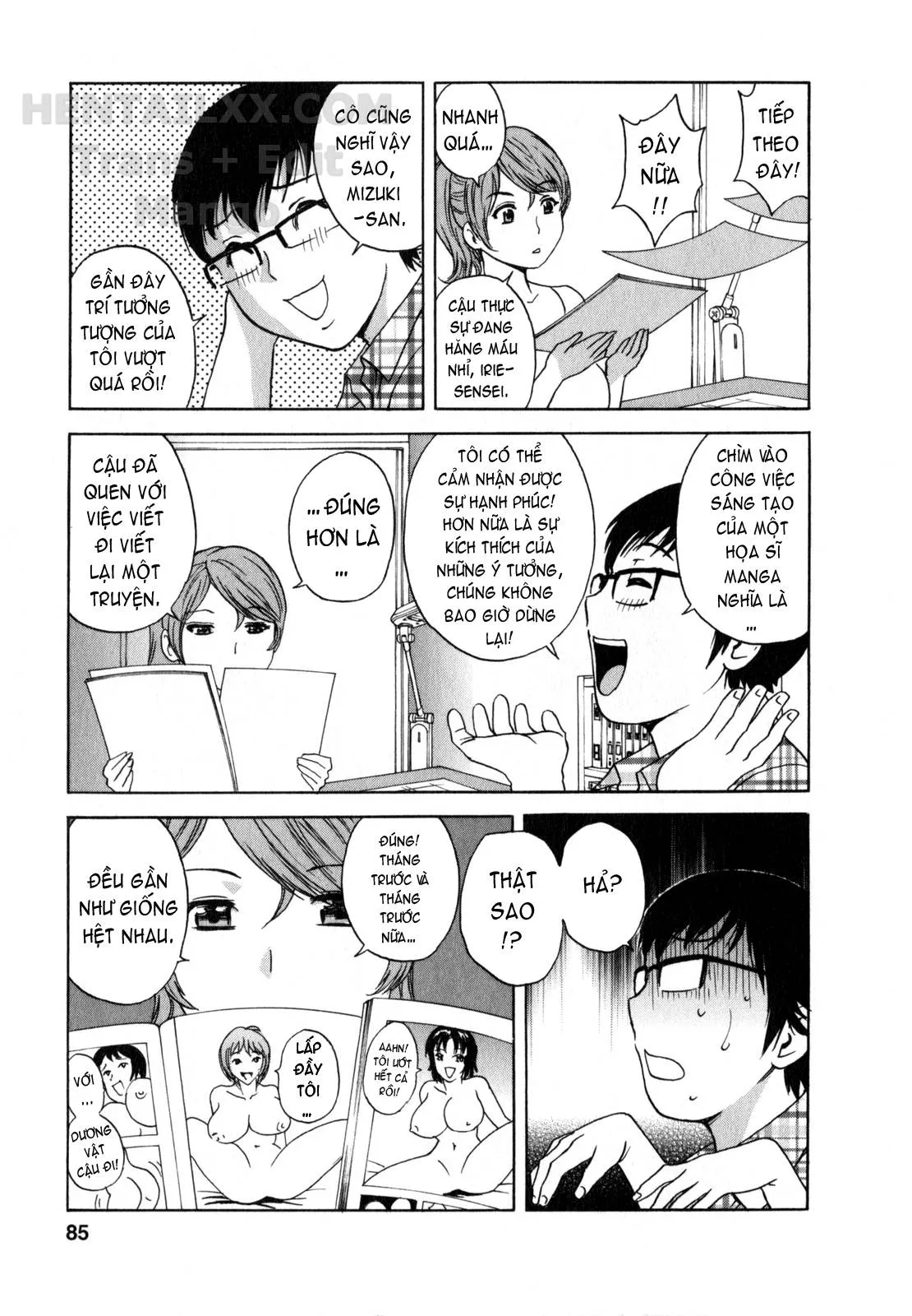 HentaiVN.net - Ảnh 4 - Life With Married Women Just Like A Manga [Eroina Hitoduma - Manga No Youna Hitozuma To No Hibi] - Chap 15