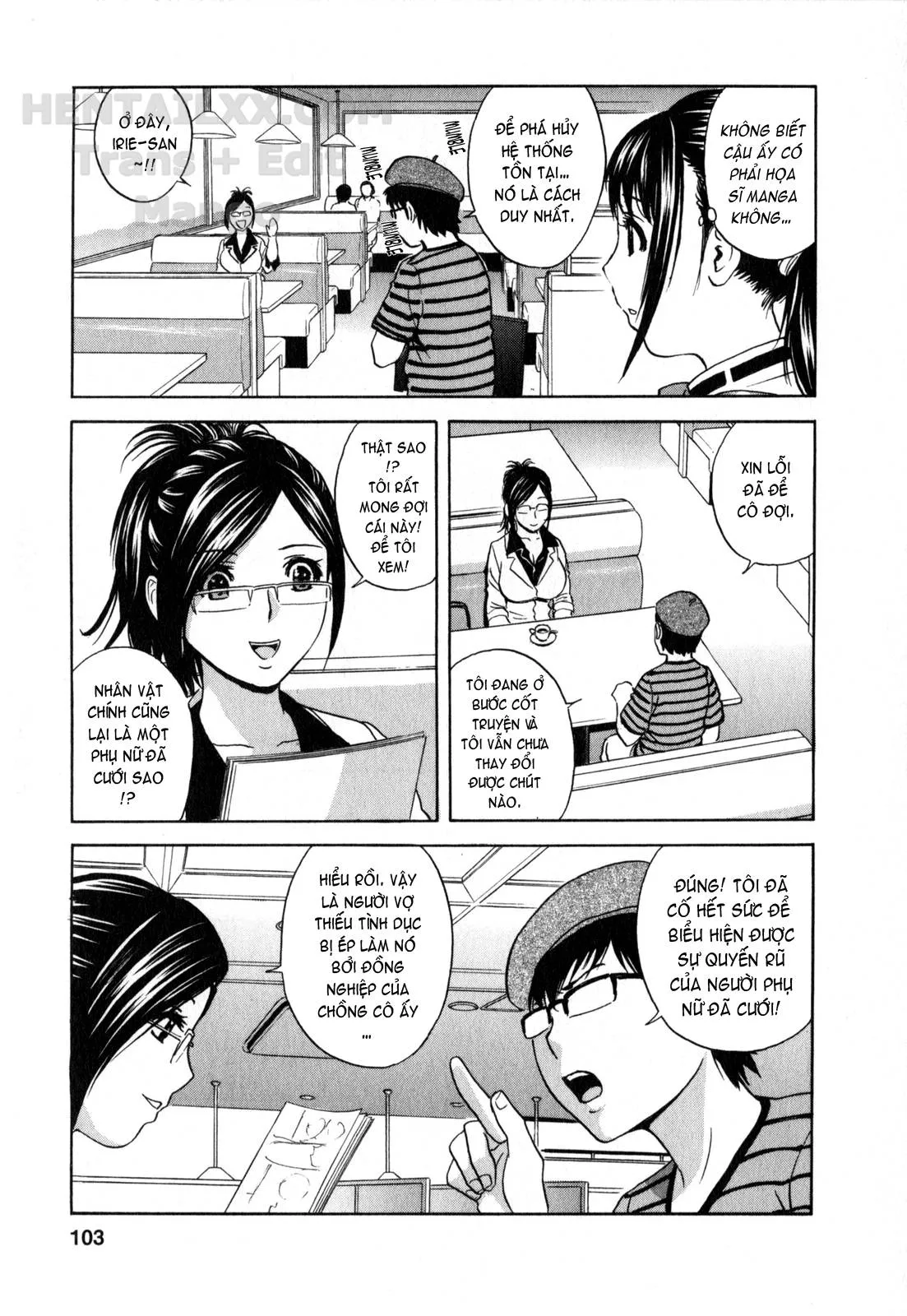 HentaiVN.net - Ảnh 4 - Life With Married Women Just Like A Manga [Eroina Hitoduma - Manga No Youna Hitozuma To No Hibi] - Chap 16