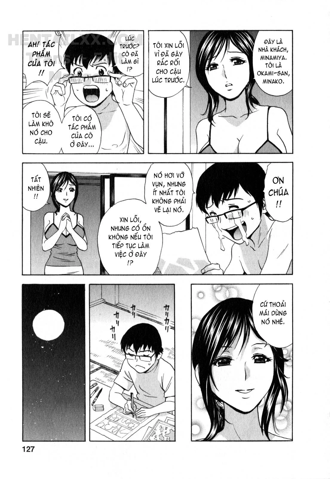 HentaiVN.net - Ảnh 8 - Life With Married Women Just Like A Manga [Eroina Hitoduma - Manga No Youna Hitozuma To No Hibi] - Chap 17
